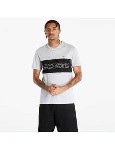 LACOSTE Men's T-shirt Silver Chine/ Black