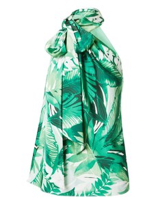 Lauren Ralph Lauren Блуза смарагдово зелено / елхово зелено / пастелно зелено / бяло