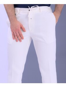 AVIV Елегантен мъжки панталон в бяло