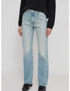 Дънки Calvin Klein Jeans с висока талия J20J222449