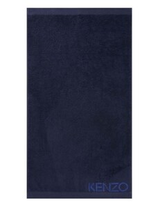 Голяма памучна кърпа Kenzo Iconic Navy 92x150 cm