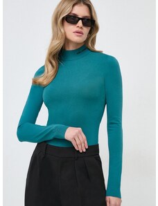 Пуловер Karl Lagerfeld дамски в зелено от лека материя