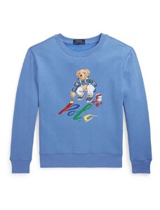Детски суичър Polo Ralph Lauren в синьо с принт