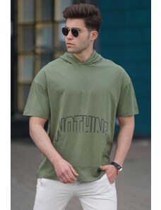 Madmext Men's Khaki Printed T-Shirt 5236
