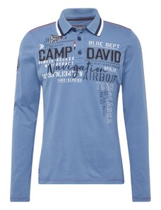 CAMP DAVID Тениска 'Alaska Ice Tour' опушено синьо / червено / черно / бяло
