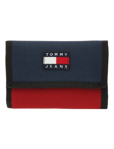 Tommy Jeans Портмоне 'HERITAGE' морскосиньо / рубинено червено / черно