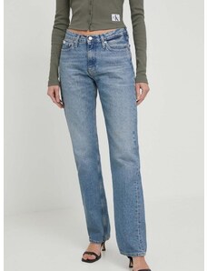 Дънки Calvin Klein Jeans с висока талия J20J222437