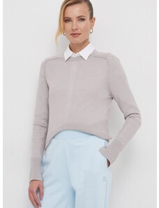 Вълнен пуловер Calvin Klein дамски в лилаво от лека материя K20K206792