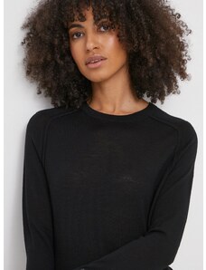 Вълнен пуловер Calvin Klein дамски в черно от лека материя K20K206792