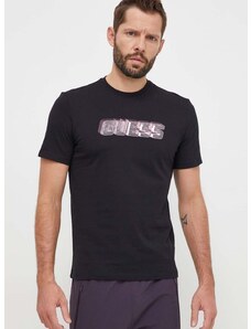 Памучна тениска Guess NIKOLAS в черно с принт Z4RI10 I3Z14