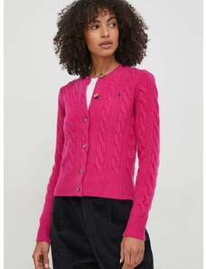 Вълнена жилетка Polo Ralph Lauren в розово 211910443