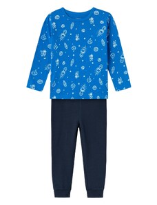 NAME IT Комплект пижама 'SKYDIVER SPACE' синьо / морскосиньо / бяло