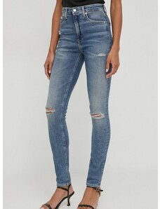 Дънки Calvin Klein Jeans в синьо J20J222143