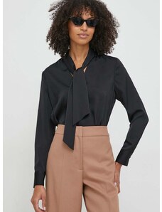 Блуза Calvin Klein в черно с изчистен дизайн K20K206890