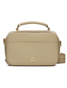 Дамска чанта Tommy Hilfiger Iconic Tommy Camera Bag AW0AW15689 White Clay AES