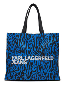 Дамска чанта Karl Lagerfeld Jeans 240J3901 Blue Animal Print