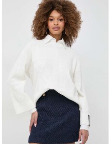 Памучен пуловер Armani Exchange в бяло 3DYM1A YMZ1Z