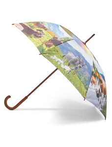 Чадър Happy Rain Long Manuell 74140 Holzstock Alpenkuh