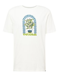 Volcom Тениска 'Delights Farm To Yarn' синьо / тръстиково зелено / черно / бяло