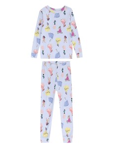 GAP Комплект пижама опушено синьо / светложълто / пастелнолилаво / бледорозово