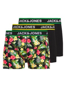 JACK & JONES Боксерки зелено / розово / черно / бяло