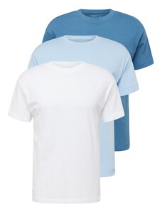 Abercrombie & Fitch Тениска 'ESSENTIAL' светлосиньо / петрол / бяло