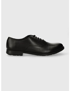 Кожени половинки обувки Camper 1913 в черно с равна подметка K200918.007
