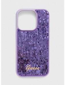 Кейс за телефон Guess iPhone 14 Pro 6.1" в лилаво