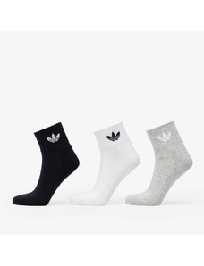 adidas Originals adidas Mid Ankle Sock 3-Pack White/ Medium Grey Heather/ Black
