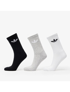 adidas Originals adidas Trefoil Cushion Crew Sock 6-Pack Black/ White/ Medium Grey Heather