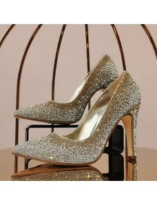yoncystore.com Women's Yoncy Gold/Silver Formal Shoes