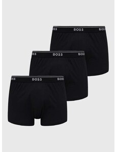 Памучни боксерки BOSS (3 броя) в черно 50475685