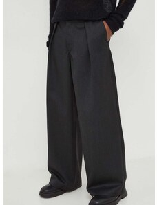Панталон с вълна Won Hundred в черно със стандартна кройка 2708-14221