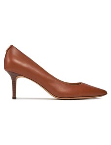 Обувки на ток Lauren Ralph Lauren 802940602002 Deep Saddle Tan