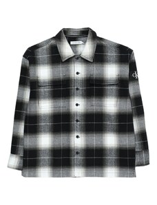 Calvin Klein Jeans Риза тъмносиво / черно / бяло