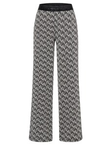 MORE & MORE Панталон сиво / черно / сребърно