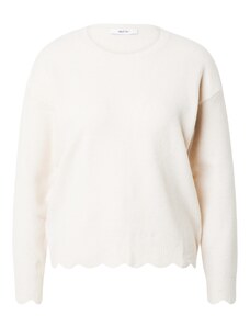 ABOUT YOU Пуловер 'Deborah' сиво / бяло