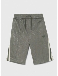 Детски къси панталони Emporio Armani в сиво