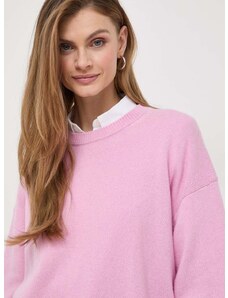 Вълнен пуловер Weekend Max Mara дамски в розово 2415361161600