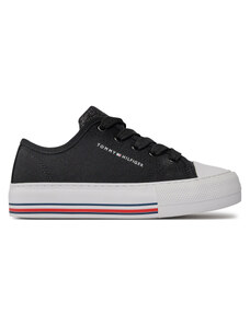 Кецове Tommy Hilfiger Low Cut Lace-Up Sneaker T3A9-33185-1687 M Black 999