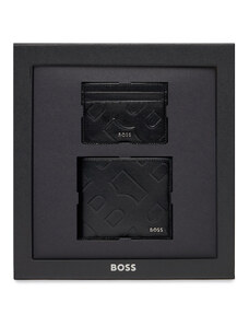 Комплект портфейл и калъф за карти Boss Gbbm 8Cc Card Case 50513668 Black 001