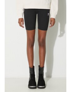 Къс панталон adidas Originals Essentials Short Leggings в черно с изчистен дизайн с висока талия HZ7261
