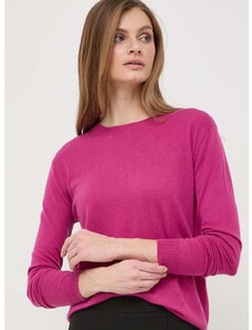 Вълнен пуловер Weekend Max Mara дамски в розово от лека материя 2415361041600