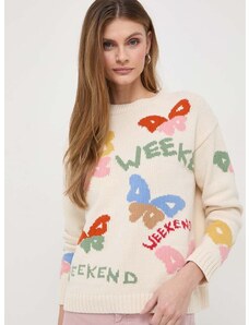 Пуловер Weekend Max Mara дамски в бежово 2415361201600