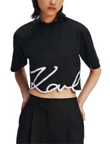 KARL LAGERFELD T-Shirt Karl Logo Hem 236W1724 999 black