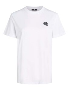 KARL LAGERFELD T-Shirt Ikonik 2.0 Glitter 240W1722 100 white