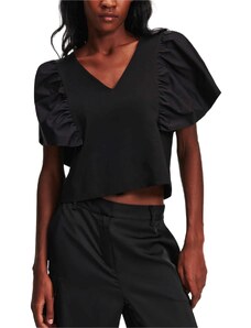 KARL LAGERFELD Блуза Feminine Fabric Mix 240W1703 999 black