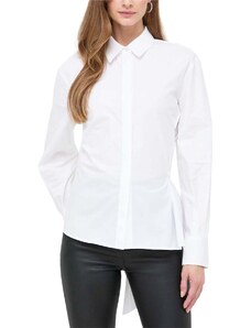 KARL LAGERFELD Риза Waist Wrap Poplin Shirt 240W1608 100 white