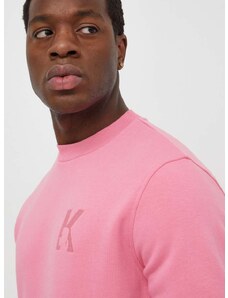 Суичър Karl Lagerfeld в розово с изчистен дизайн 541900.705890