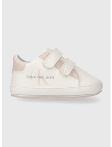 Бебешки обувки Calvin Klein Jeans в розово